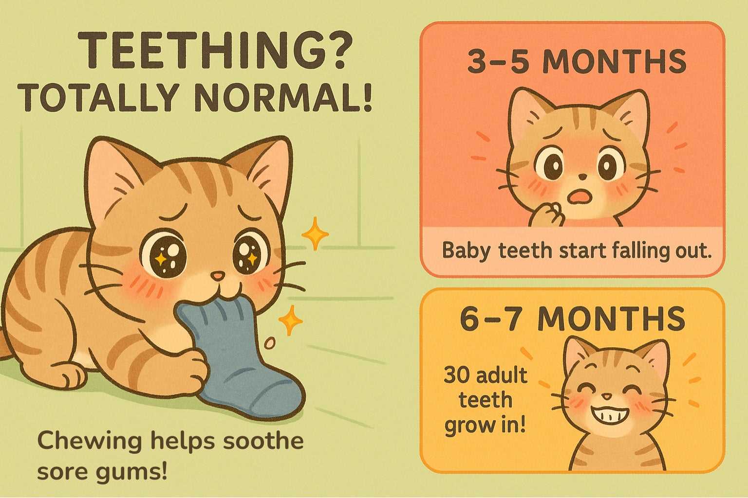 Signs of Teething and Dental Care for Kittens